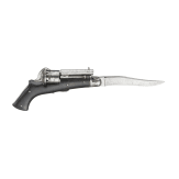 A pin-fire revolver with integrated folding knife, circa 1870