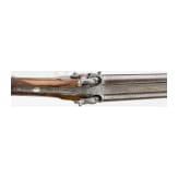 A cased side-by-side percussion combination shotgun by Lebeda of Prague