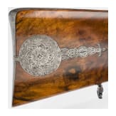 A cased side-by-side percussion combination shotgun by Lebeda of Prague