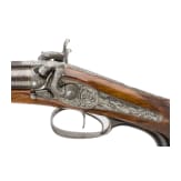 A cased side-by-side percussion combination shotgun by Lebeda of Prague