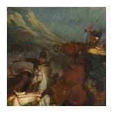 &bdquo;Reitergefecht", Jacques Courtois, genannt Le Bourguignon / Il Borgognone (Saint-Hippolyte 1621 &ndash; 1676 Rom), zugeschrieben