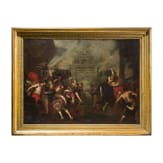 &bdquo;Raub der Sabinerinnen&ldquo;, unbekannter Maler des Barock, Ende des 17./Anfang des 18. Jhdt.
