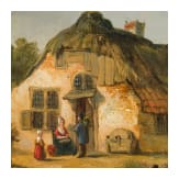 &bdquo;Holl&auml;ndische Bauernlandschaft mit Geh&ouml;ft", Jan Simon Voddigel (Amsterdam 1820 &ndash; 1862 Amsterdam), zugeschrieben