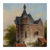 Cornelis Springer (1817-1891) zugeschr./Umkreis. - Aussicht mit Amsterdamer Barkassen