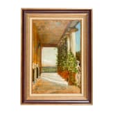 "Korfus &ndash; Achilleion / In der griechischen Dichterhalle", Hermione von Preuschen (Graz 1854 &ndash; 1918 Berlin), circa 1895&ndash;1910, oil on cardboard panel