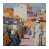 T&uuml;pke-Grande (1871-1946) - Oriental Market Bustle