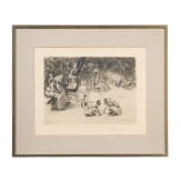 "Playing Children", Max Liebermann (Berlin 1847 &ndash; 1935), circa 1890, etching on paper