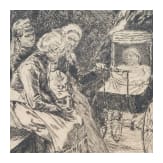 "Playing Children", Max Liebermann (Berlin 1847 &ndash; 1935), circa 1890, etching on paper