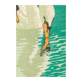 &ldquo;Swans&rdquo;, Carl Theodor Thiemann (1860 Karlsruhe&ndash;1932 Dachau), circa 1900&ndash;1915, colour woodcut on paper