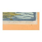 "Sailing Boats", Carl Theodor Thiemann (Karlsbad 1881 &ndash; 1966 Deutenhofen), 1910, colour woodcut on laid paper