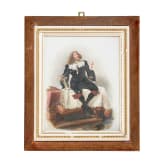 Two painted porcelain plaques &ldquo;Gentleman with tankard&rdquo; and &ldquo;The smoker&rdquo;, attributed to Albert Friedrich Schr&ouml;der (Dresden 1854 &ndash; 1939 Munich), circa 1900