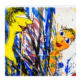 "Animal", THITZ (b. 1962 Frankfurt am Main), 1999, acrylic and ink on paper bag