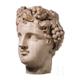 Marble head of a youthful male, probably Dionysos/Bacchus, Anonymous, probably 18th/19th century