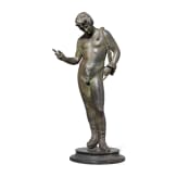 "DIONYSOS &ndash; Narcissus of Pompeii", Anonymous, after the antique, late 19th century, bronze