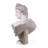 A plaster cast "Bust of Apollo Belvedere type", Anonymous, probably 20th century
