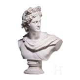 A plaster cast "Bust of Apollo Belvedere type", Anonymous, probably 20th century