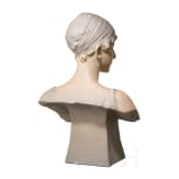 A painted composite bust of a young woman, Richard Aurili (1834&ndash;1914), circa 1900