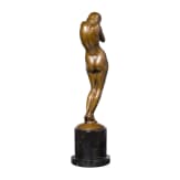 A bronze "Standing Female Nude", Wolfgang Schwartzkopff (Frankfurt am Main 1886 &ndash; 1943 Berlin), first half of the 20th century, bronze
