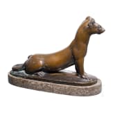 "Weasel", Ottmar Obermaier (1883&ndash;1958), ca. 1920&ndash;1940, bronze