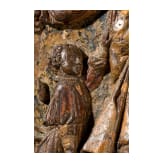 "Coronation of the Virgin", Anonymous (probably South German/Austrian), circa 1450&ndash;1480, painted and gilded carved wood