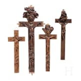 Four Reliquary Crosses, Germany, Oberammergau, 18th/19th century