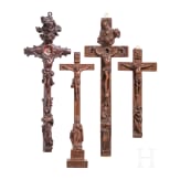 Four Reliquary Crosses, Germany, Oberammergau, 18th/19th century
