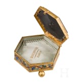 A brass and micro-mosaic lidded box depicting Piazza San Pietro, Cesare Roccheggiani (Rome), circa 1870&ndash;1880
