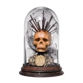 Memento mori arrangement under a glass dome, Anonymous