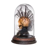 Memento mori arrangement under a glass dome, Anonymous