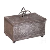A Nuremberg etched iron casket with etched decoration, ca. 1600