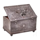 A Nuremberg etched iron casket with etched decoration, ca. 1600
