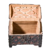 A Spanish or French iron-mounted casket, 16th century