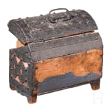 A Spanish or French iron-mounted casket, 16th century