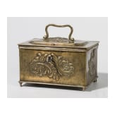 A german brass casket, ca. 1750