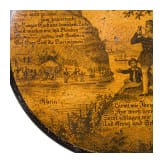 A patriotic lacquer box depicting the Rhine crisis between Germany and France, around 1840/50