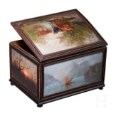 A painted Austrian/South German casket, 19th century