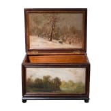 A painted Austrian/South German casket, 19th century