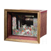 Fairground diorama, five etchings after Jeremias Wachsmuth, by Martin Engelbrecht, circa 1740/50, peep box