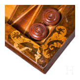 A baroque game board, probably German, 18th century