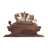A finely carved English coat of arms of the United Kingdom, 19th century