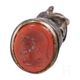A small German ornate seal in the shape of a &bdquo;Moor", early 18th century