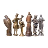A collection of seal stamps, probably Europe, circa 1900&ndash;1930, brass, partly silver-plated