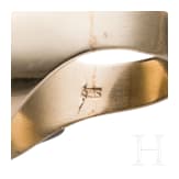 A 14ct gold and grandel ring