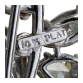 An 18-carat white gold and platinum diamond brooch