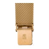 An 18-carat gold and quartz black dial Movado wristwatch with presentation box