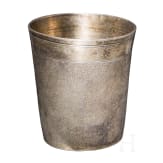 A silver and partially gilt snakeskin beaker, Nuremberg, Jacob Kraer (Master 1625 - 1668)