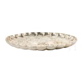 A large Portuguese silverboard dish, Porto, late 18th century
