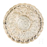 A large Portuguese silverboard dish, Porto, late 18th century