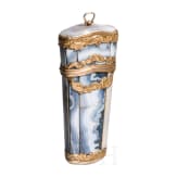 A French gold-mounted agate stone travel n&eacute;cessaire, early 19th century