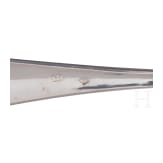 A silver travelling cutlery with case, Augsburg, Franz Carl Schmedding (Master 1838-1872), 1855 (one spoon Berlin, circa 1800)
